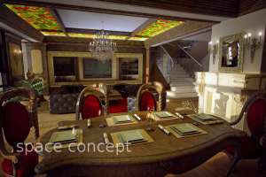 classic living interior design amenajare clasica sufragerie